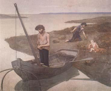 Pierre Puvis de Chavannes The Poor Fisherman (mk09) China oil painting art